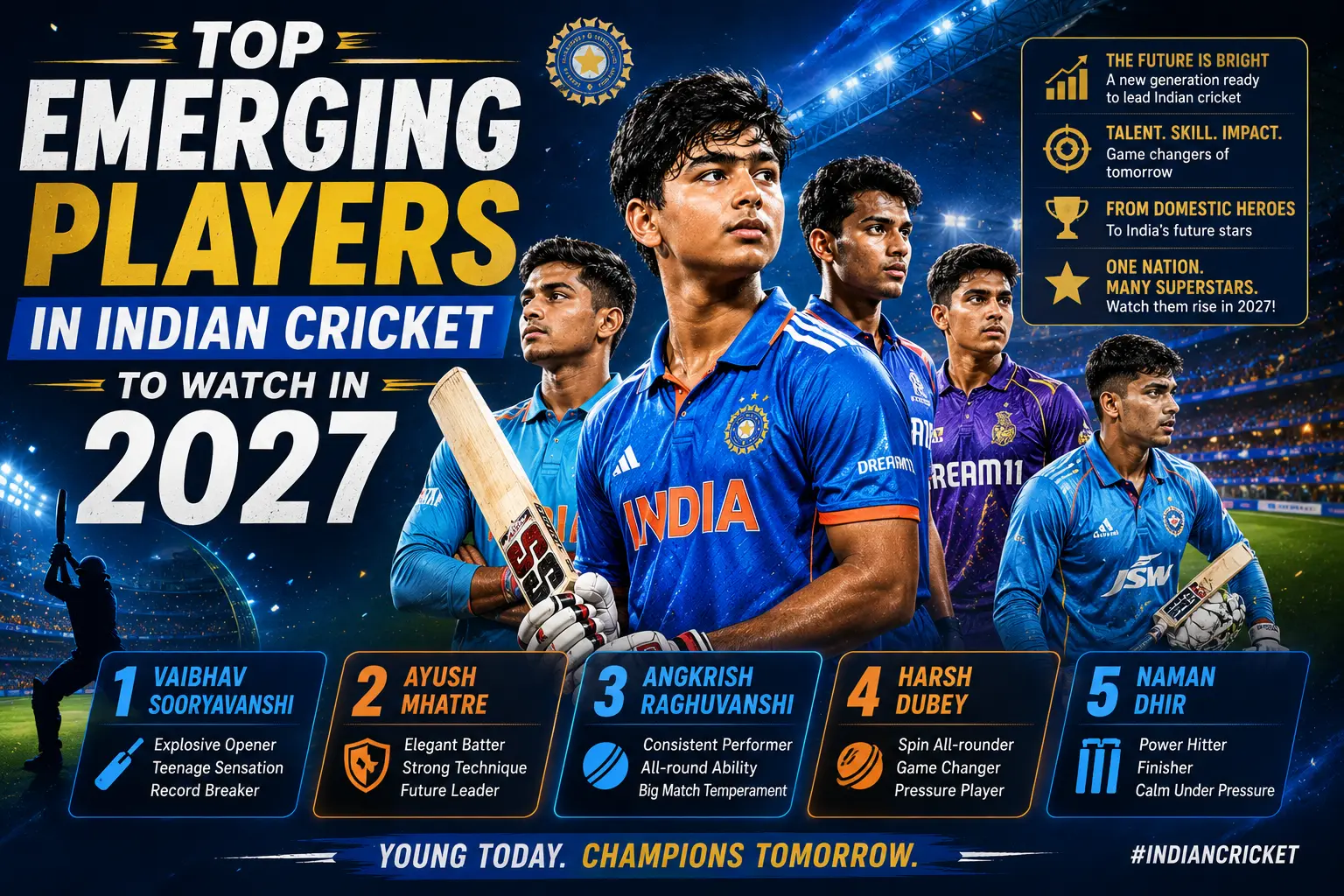 Top Emerging Players in Indian Cricket to Watch in 2027