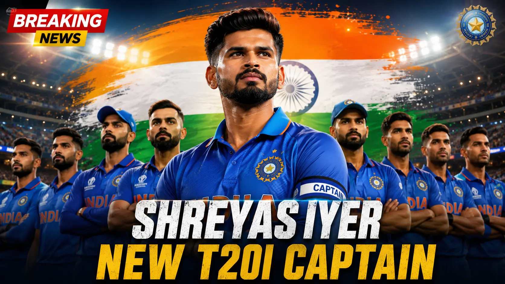 Shreyas Iyer Named India T20I Captain: What It Means for Team India
