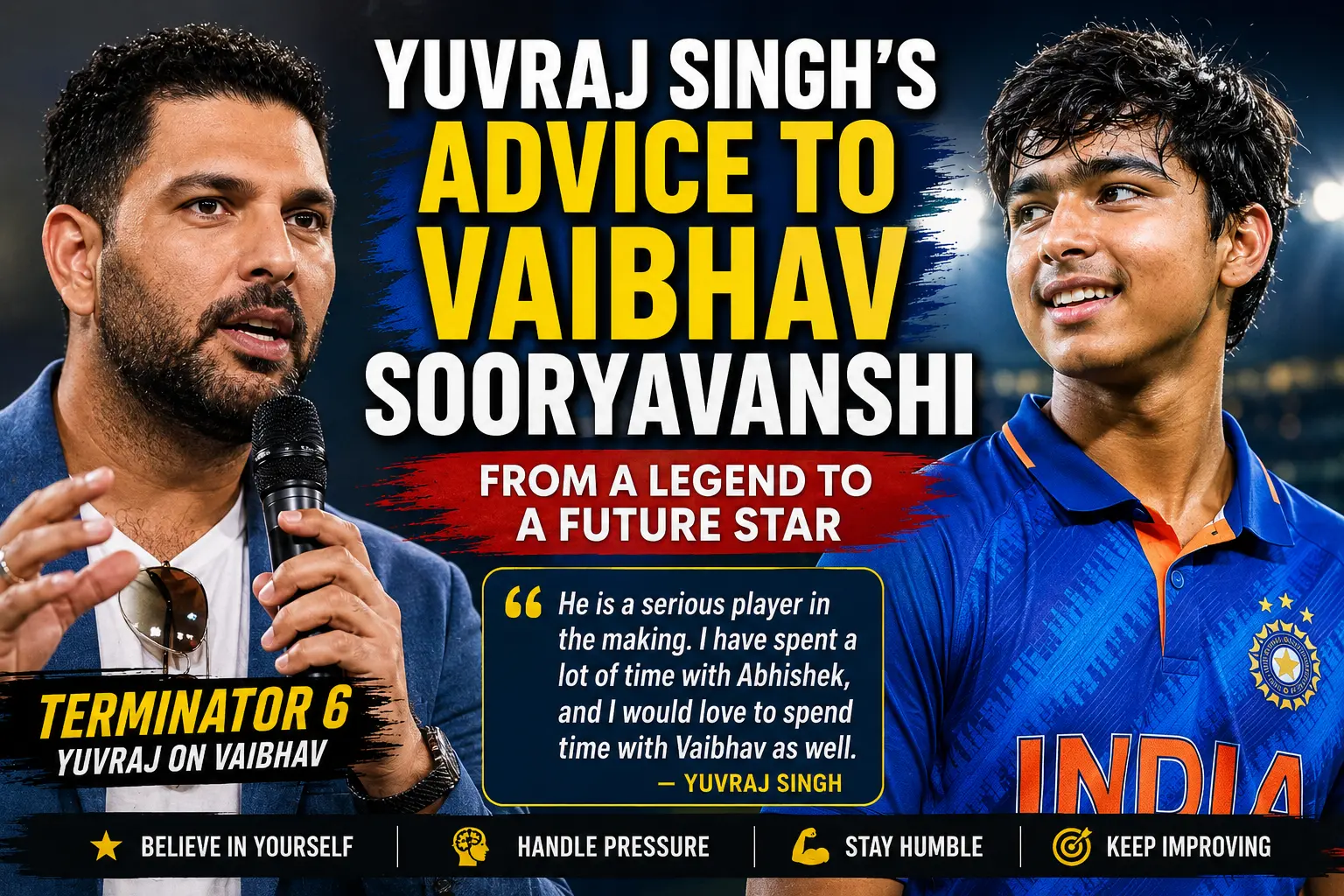Yuvraj Singh’s Advice to Vaibhav Sooryavanshi: Why India’s Legend Believes in the Young Star