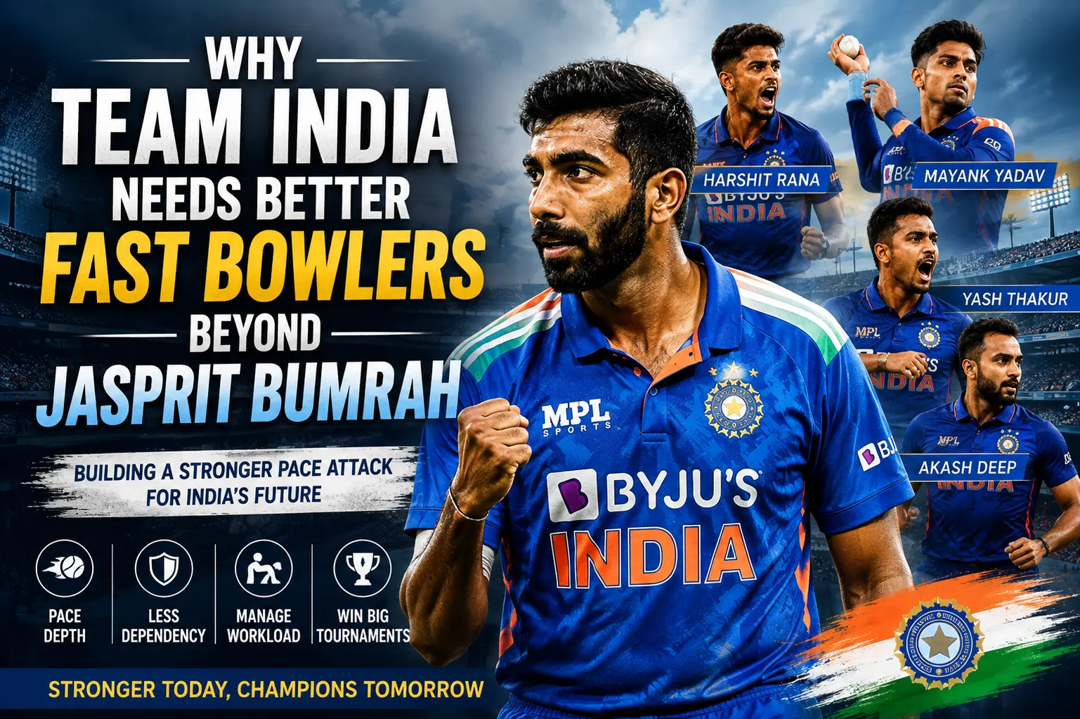 Why Team India Needs Better Fast Bowlers Beyond Jasprit Bumrah